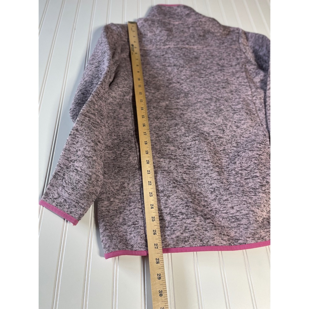 Simply Southern Womens Purple Marl Quarter Snap Fleece Pullover Sweater Large - Picture 8 of 9